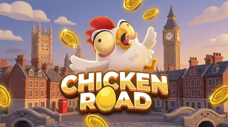 Chicken Road slot game showing cashout button and multiplier